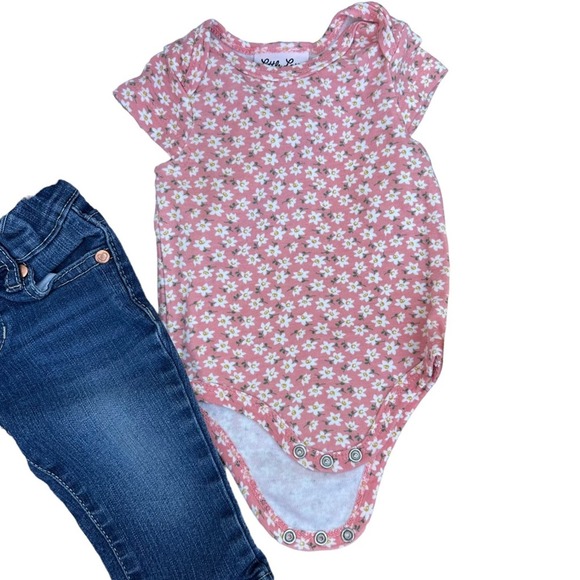 Carters Baby Clothes Bundle 3 Months Onsie Leggings Jeans Shirts8 items - Picture 3 of 13